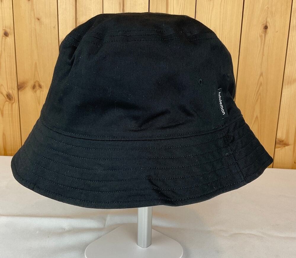 Lululemon Women's Reversible Bucket Hat S/M Black Gray Lightweight Sun Hat